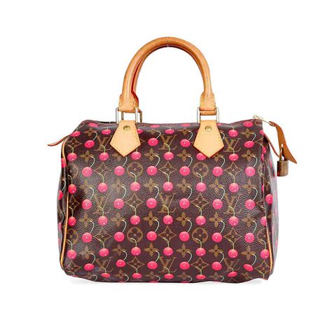 louis vuitton cherry bag red handles|Louis Vuitton cherry speedy 30.